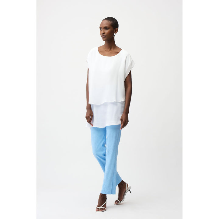 Pantalones rectos de jacquard