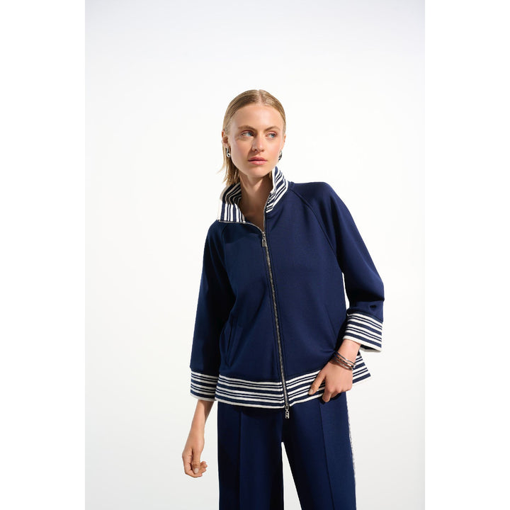 Scuba Jersey Jacket With Funnel Collar