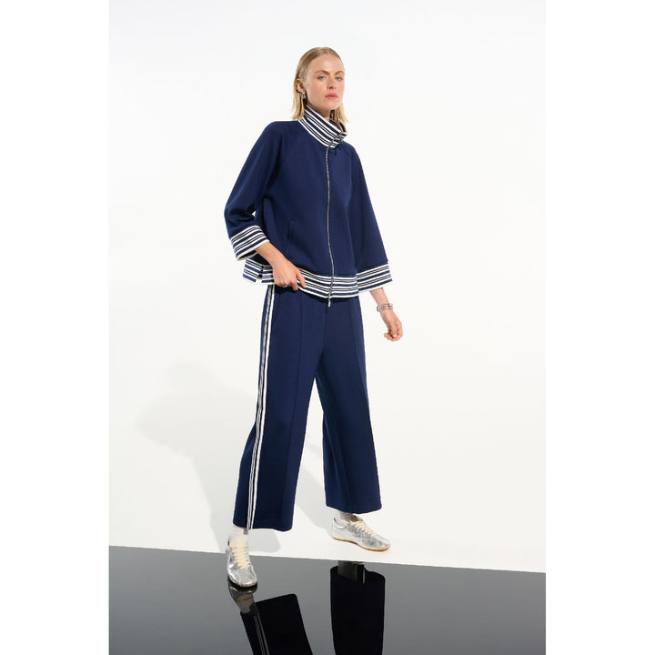 Scuba Jersey Jacket With Funnel Collar