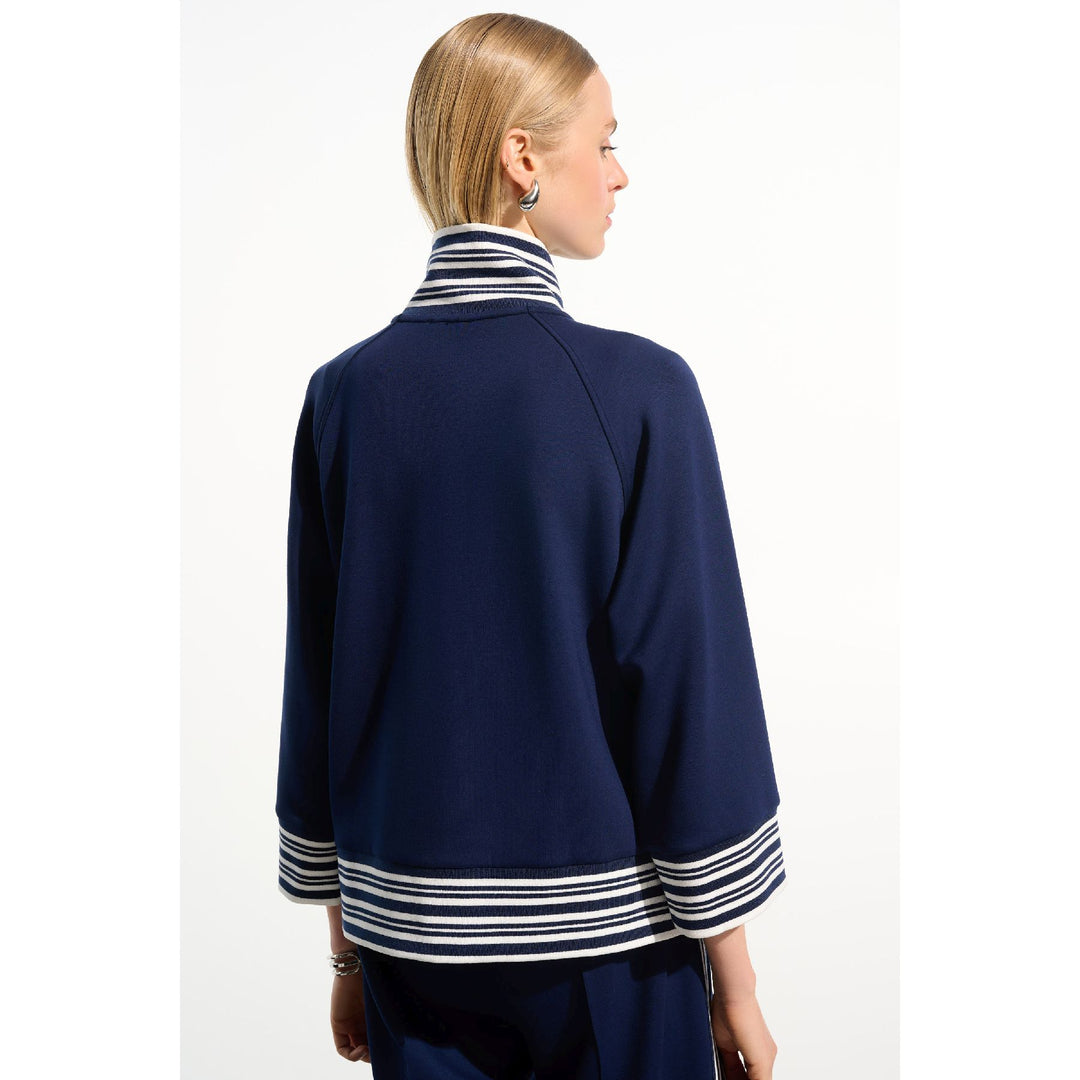 Scuba Jersey Jacket With Funnel Collar