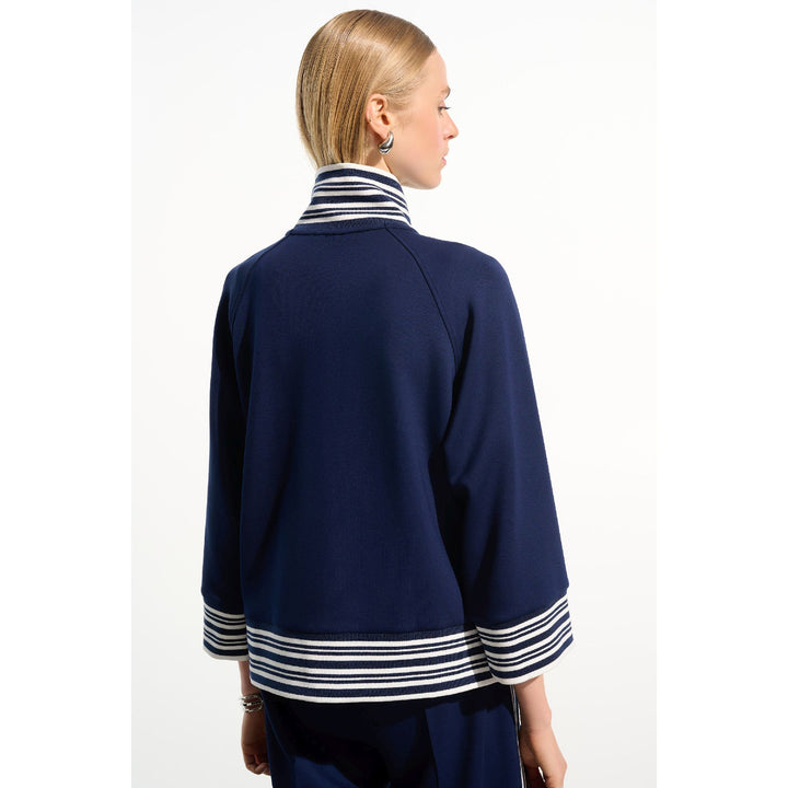 Scuba Jersey Jacket With Funnel Collar