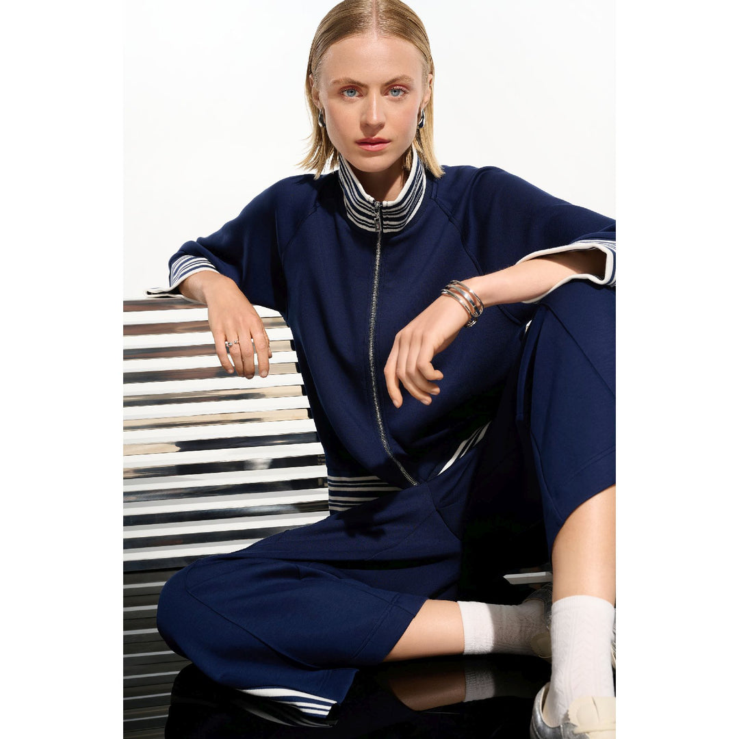 Scuba Jersey Jacket With Funnel Collar