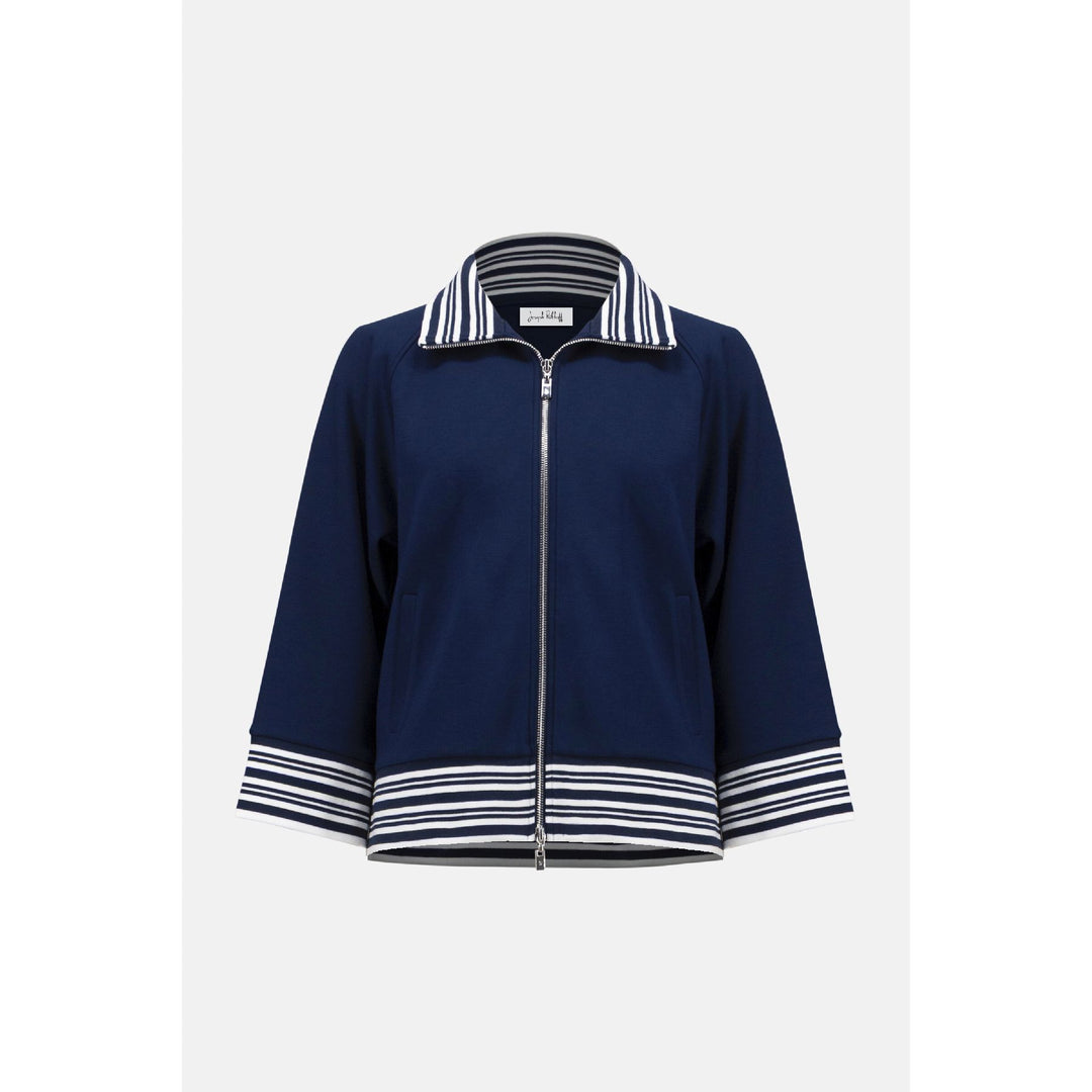 Scuba Jersey Jacket With Funnel Collar