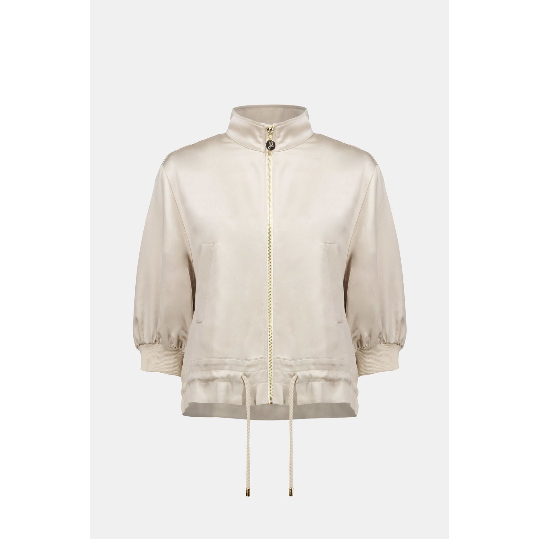 Satin Boxy Blouson Jacket With Drawstring Hem – Woods Clothing