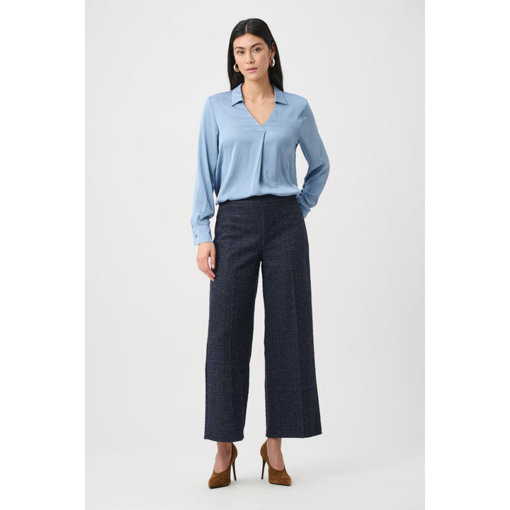 Recycled Satin Shirt-Collar Tunic