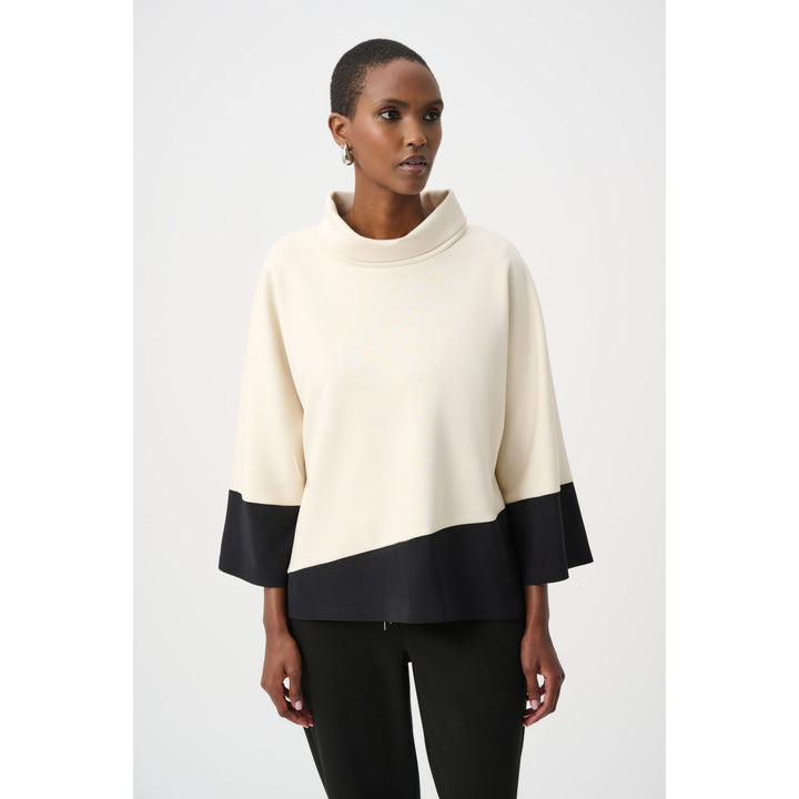 Scuba Jersey Colour Block Trapeze Top