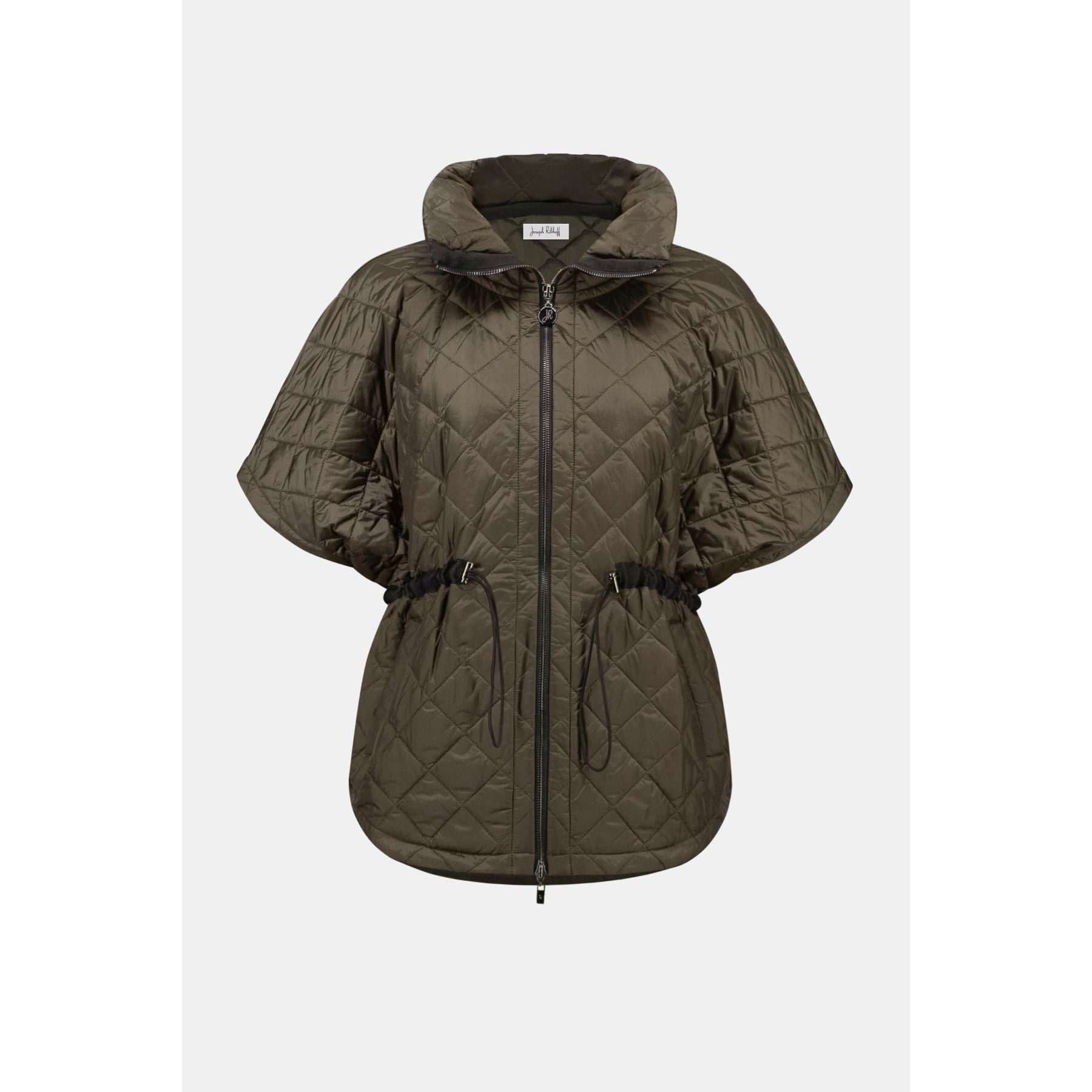 Quilted Nylon Shawl-Neck Boxy Vest – Woods Clothing