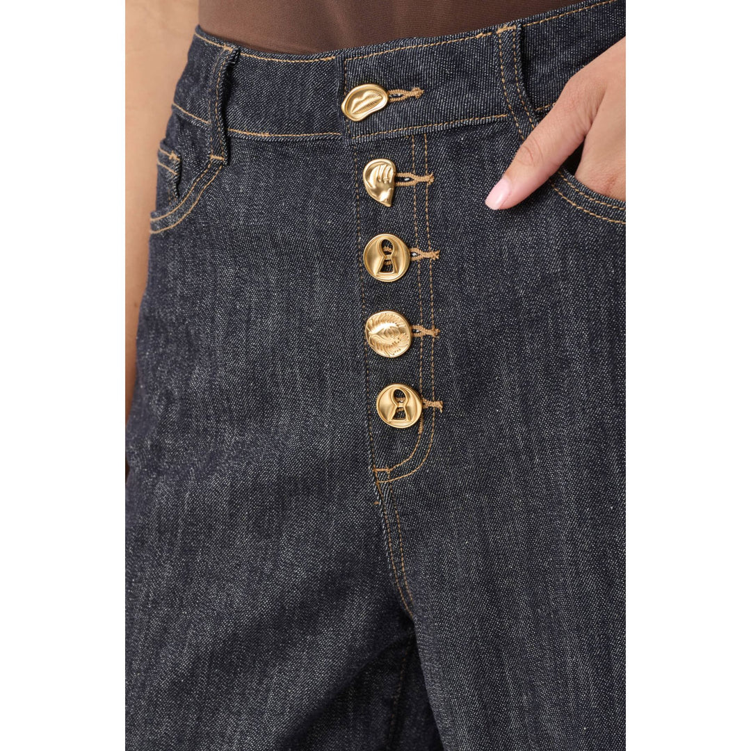 Statement High-Rise Palazzo Jeans