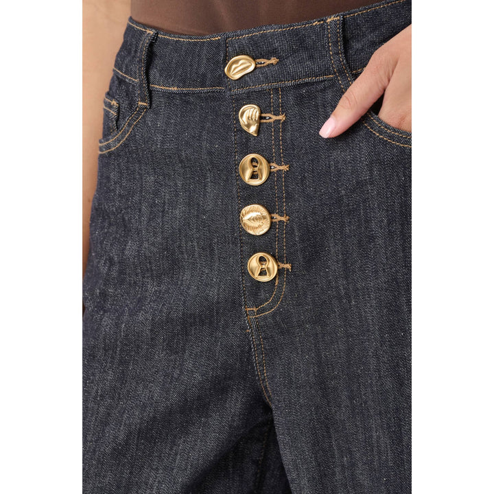 Statement High-Rise Palazzo Jeans
