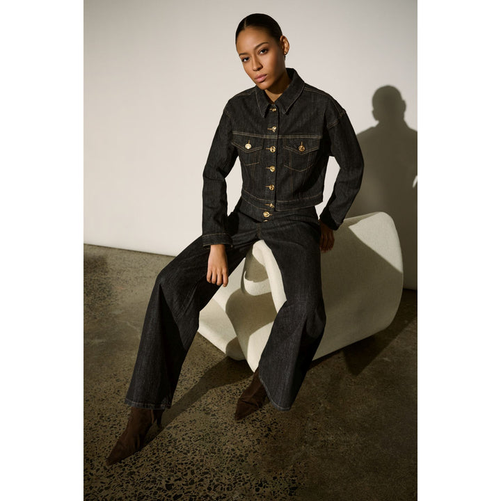 Statement High-Rise Palazzo Jeans