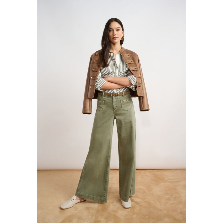 Featherweave Denim Palazzo Jeans