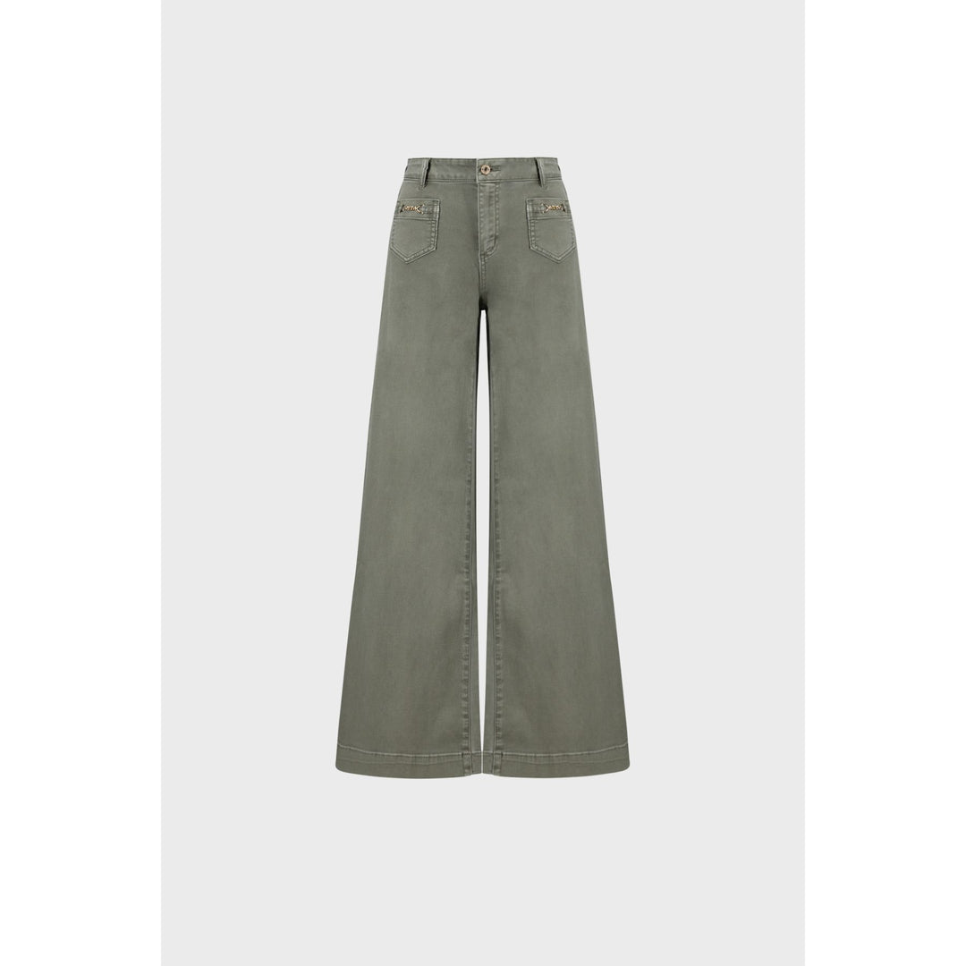 Featherweave Denim Palazzo Jeans