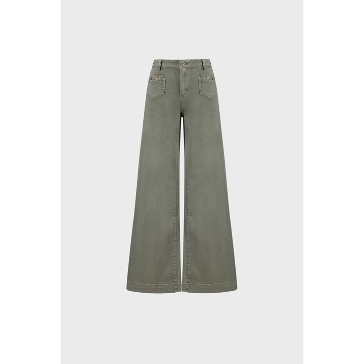 Featherweave Denim Palazzo Jeans