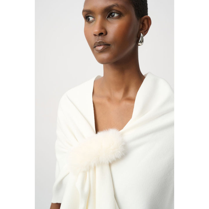 Faux Fur Draped Cover Up