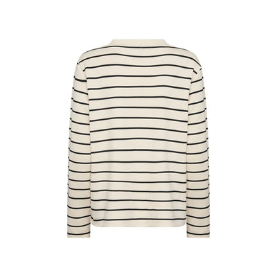 Barni Striped Sweater w/ Button Detail