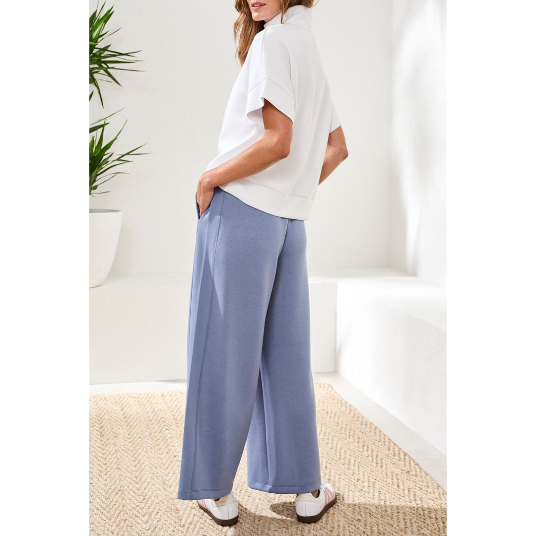 Techno Lux Mock Neck Zip Top