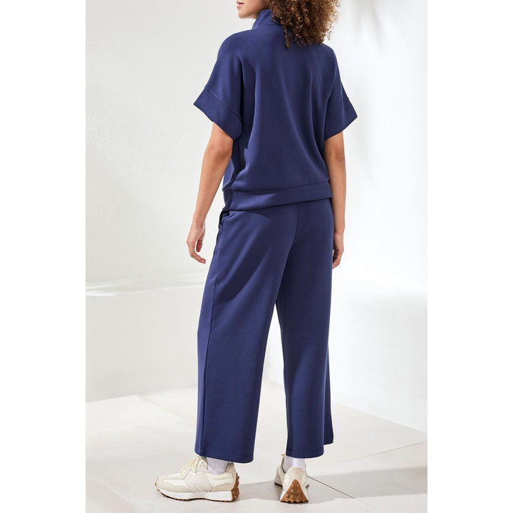 Techno Lux Mock Neck Zip Top