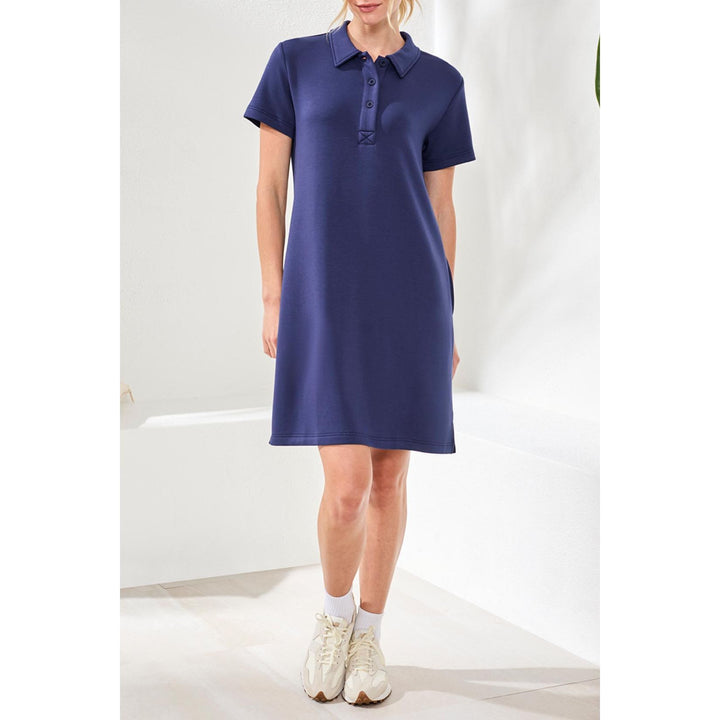 Techno Lux Scuba Short Sleeve Polo Dress