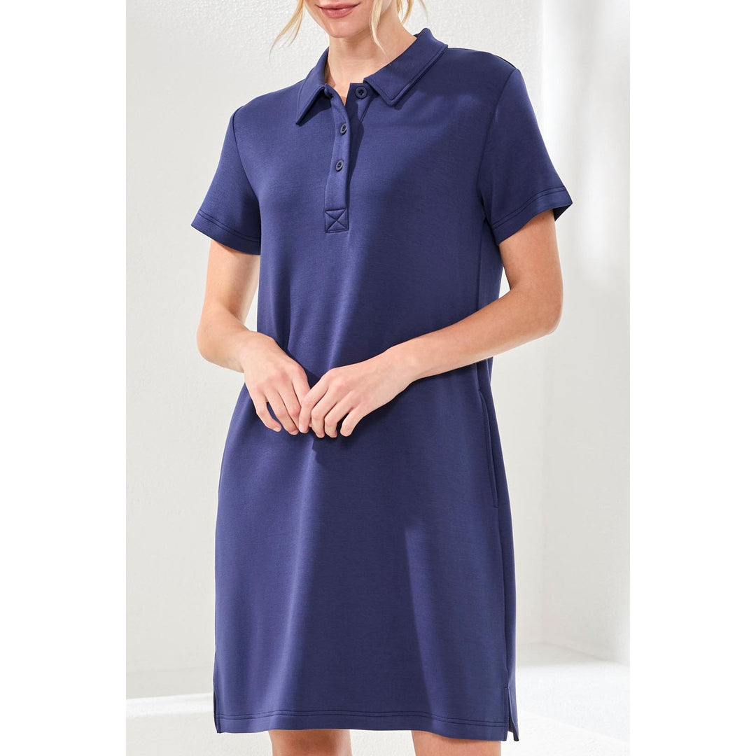 Techno Lux Scuba Short Sleeve Polo Dress