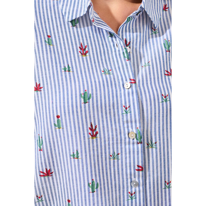 S/S Button Front Blouse