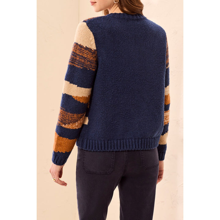 Soft Knit Crew Neck Button Front Sweater Cardigan