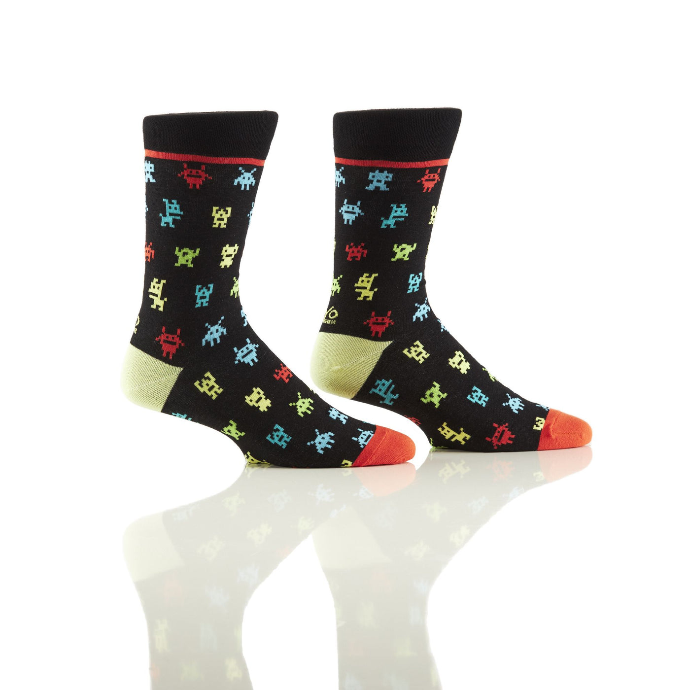 Men's Crew Sock, Digital Monsters