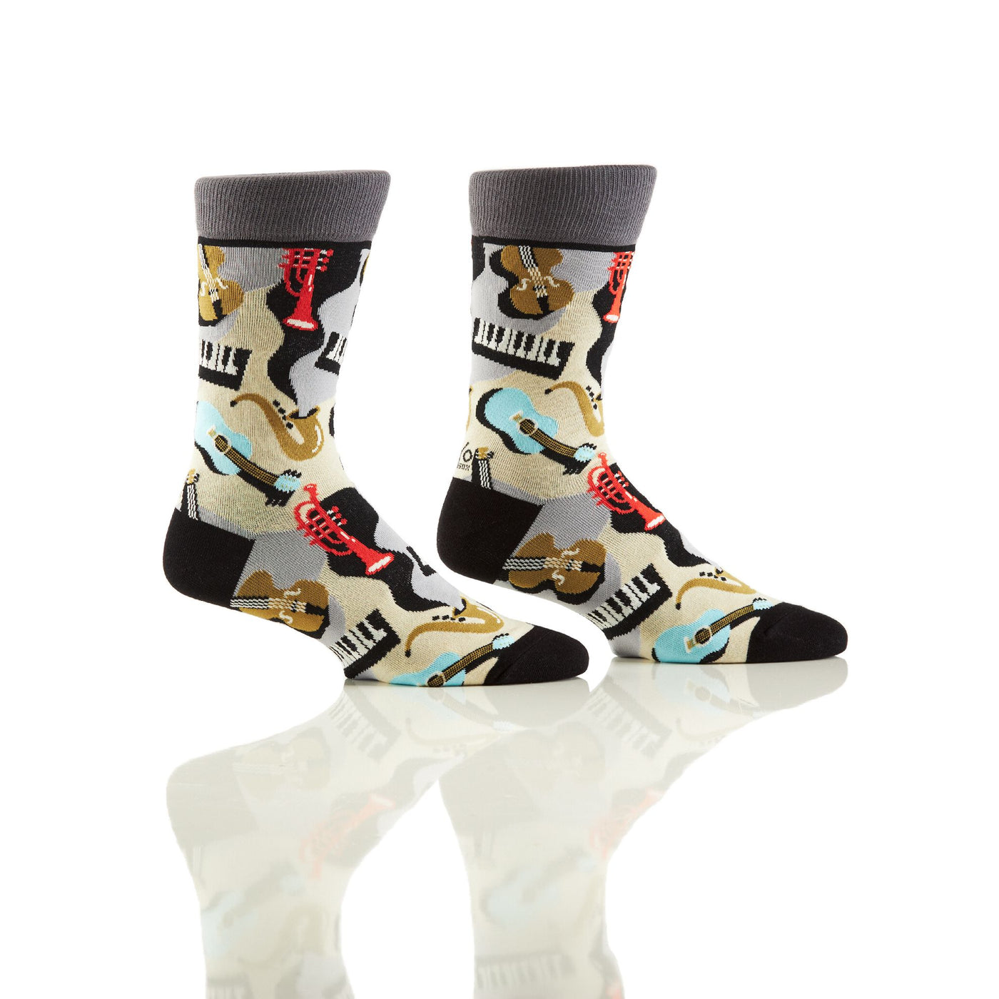 Men's Crew Sock, Musical Instruments