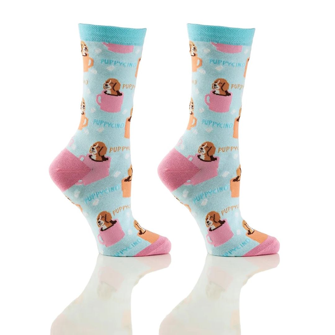 Women's Crew Sock, Puppycino