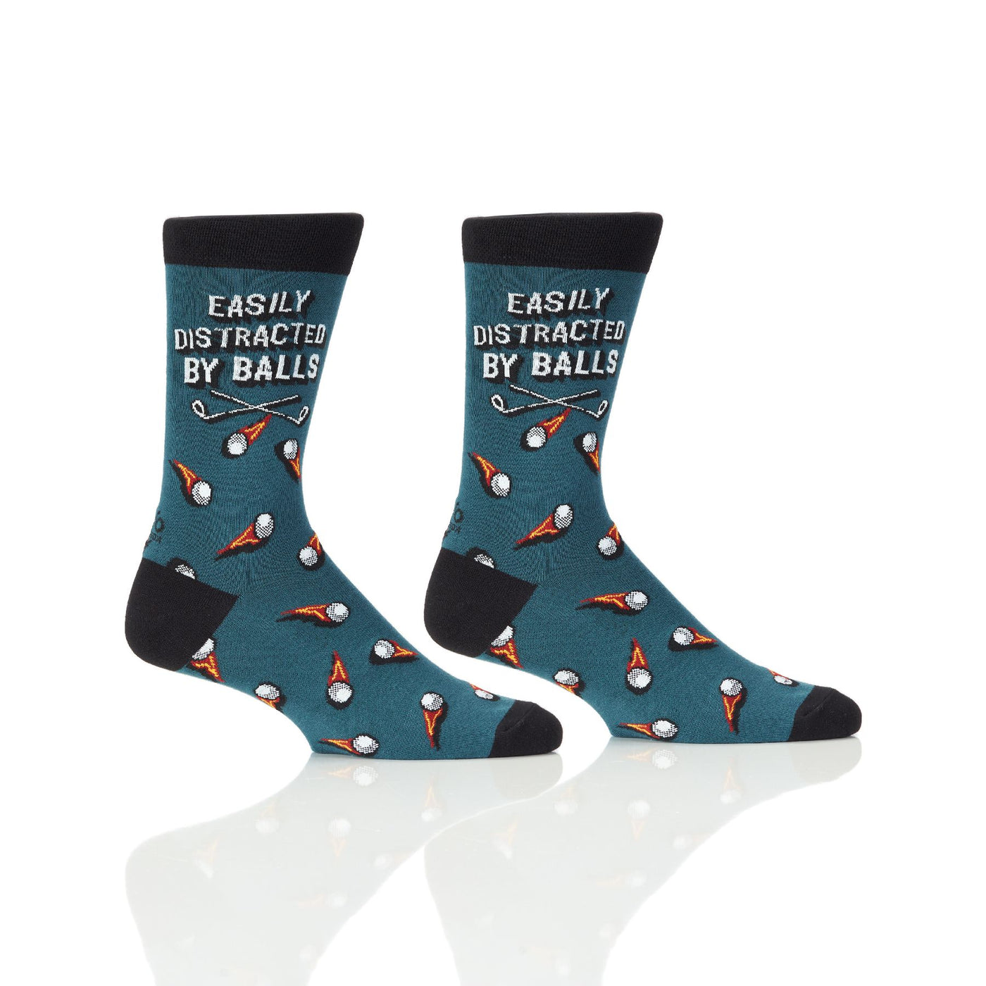 Men's Crew Sock, Easily Distracted