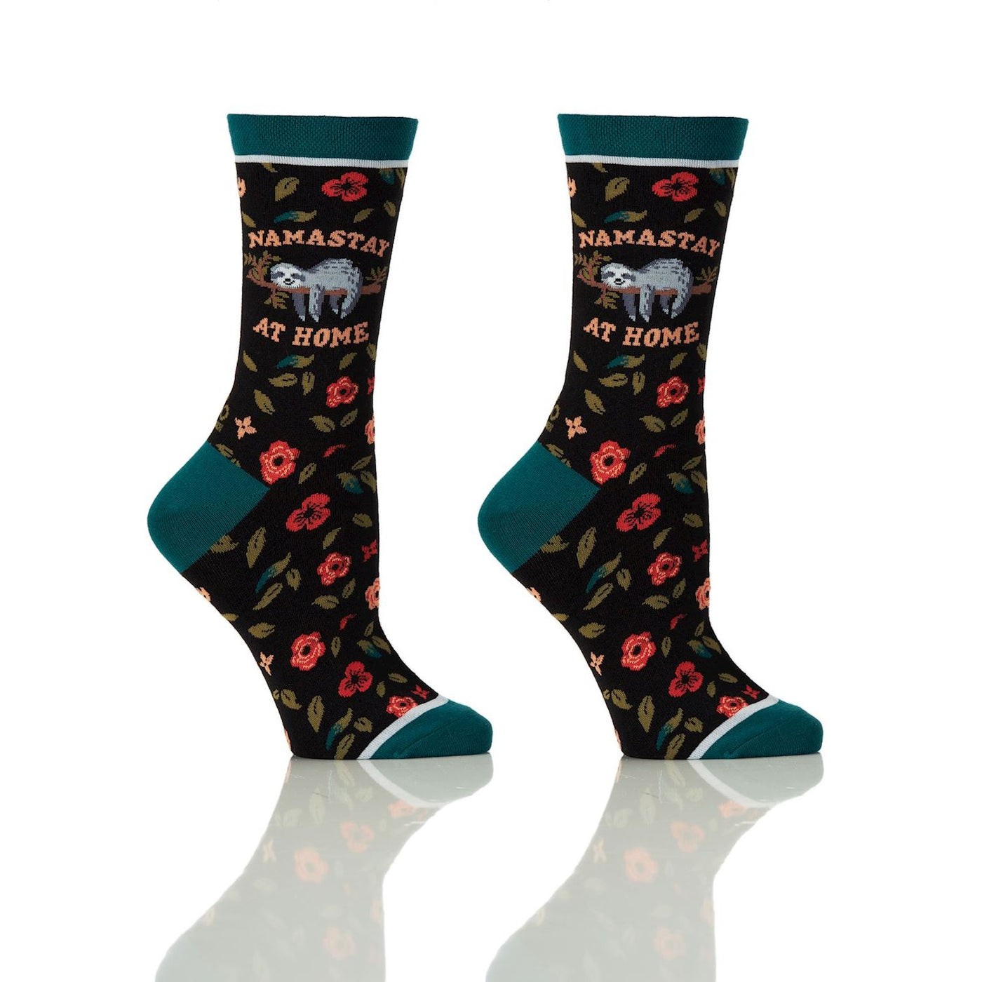 Women's Crew Sock, Namaste At Home