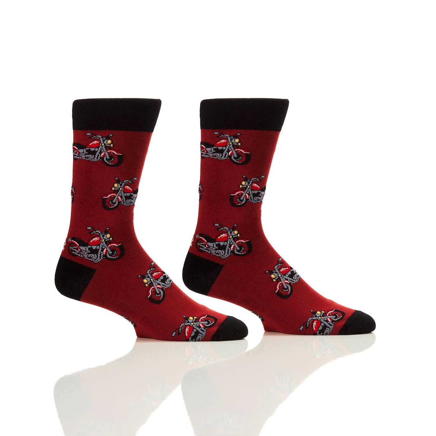 Chaussettes mi-mollet pour hommes, motos vintage