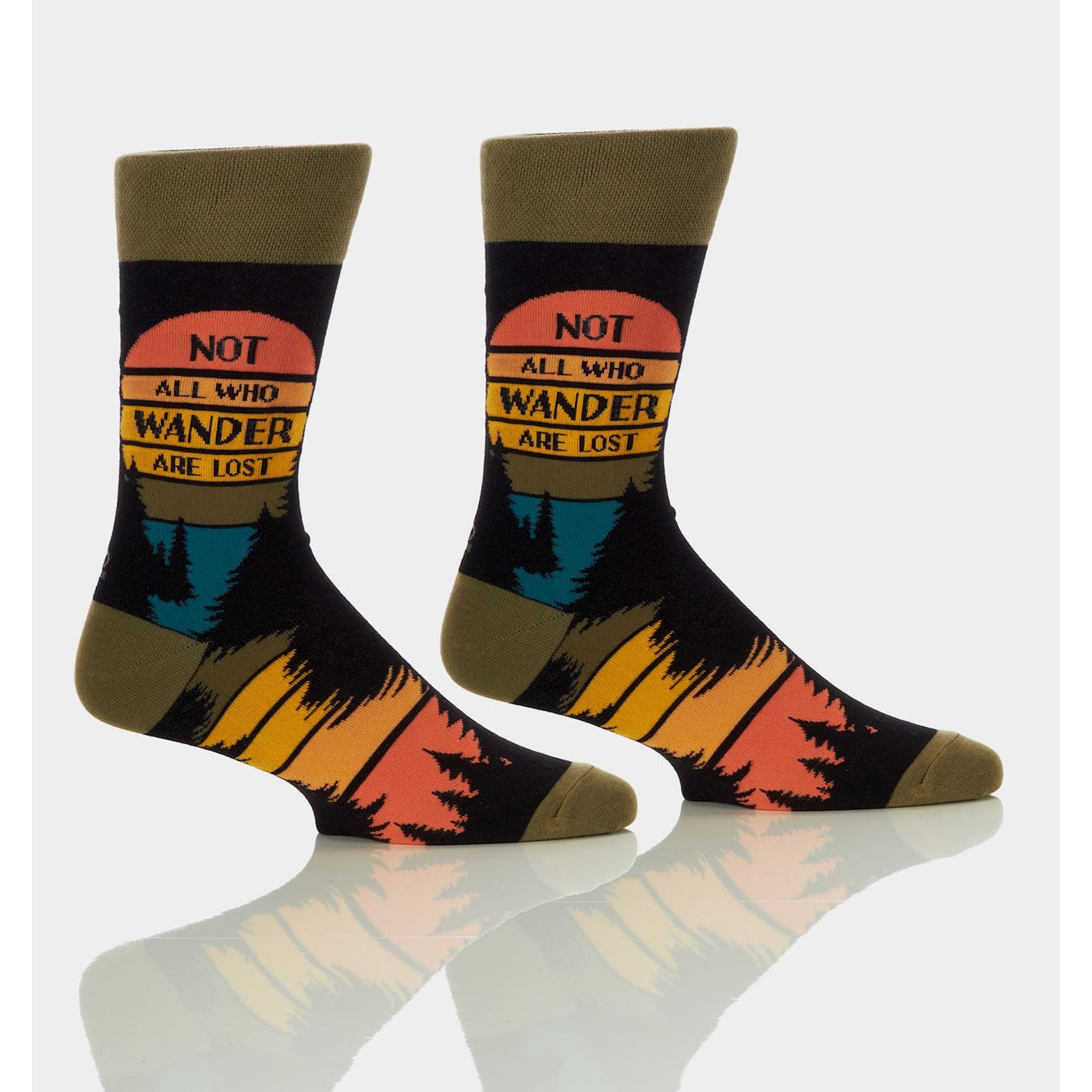 Men's Crew Sock, Not All Who Wander Are Lost