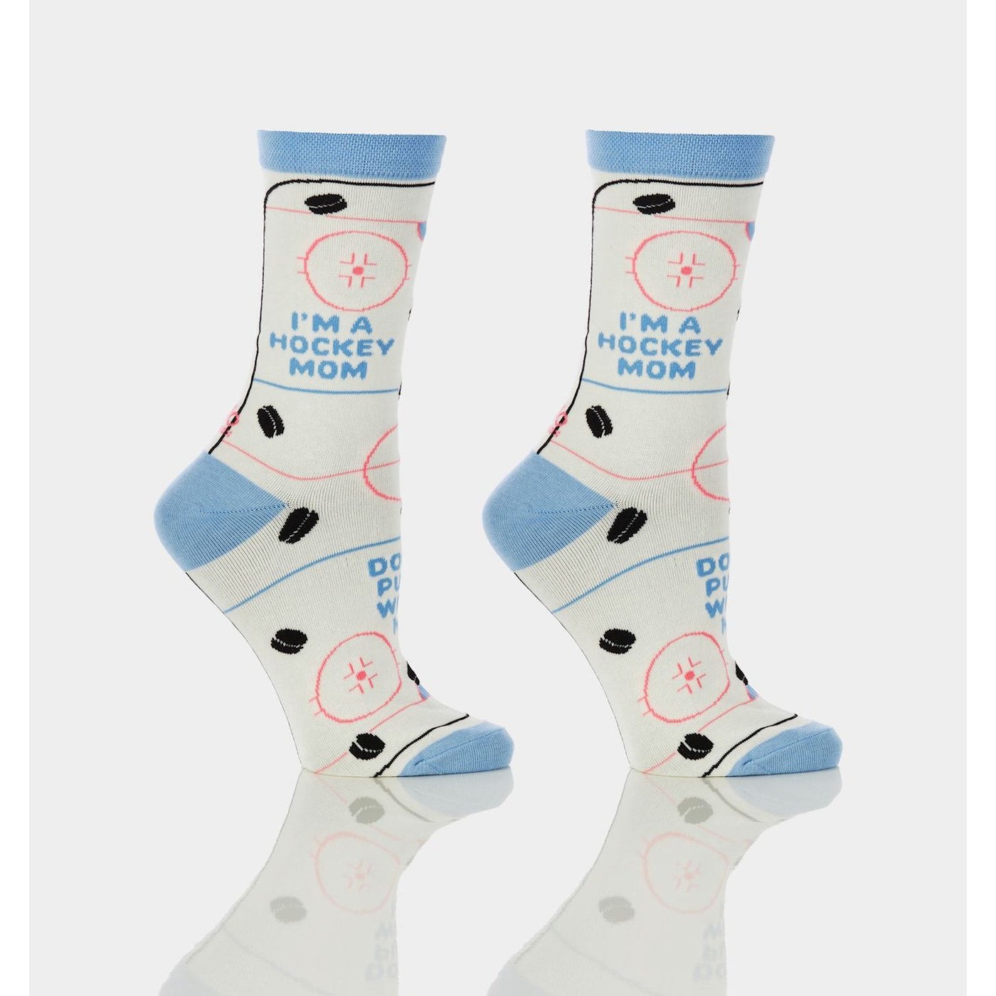 Women's Crew Sock, I'm A Hockey Mom