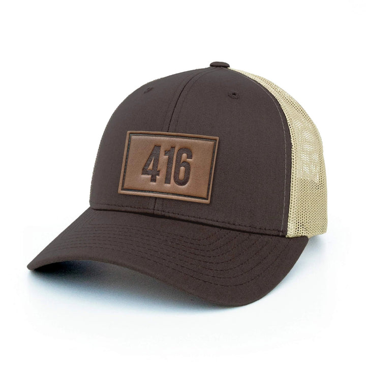 Leather Patch Hat - 416