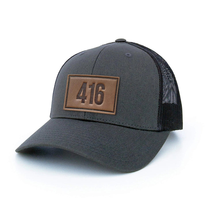 Leather Patch Hat - 416