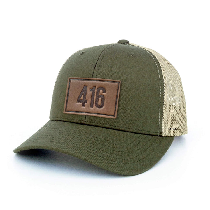Leather Patch Hat - 416