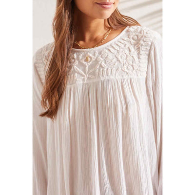 Top w/ Embroidered Yoke
