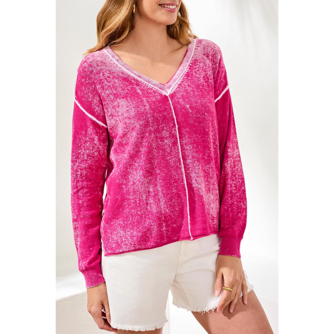 Lightweight Cotton V-Neck Sweater