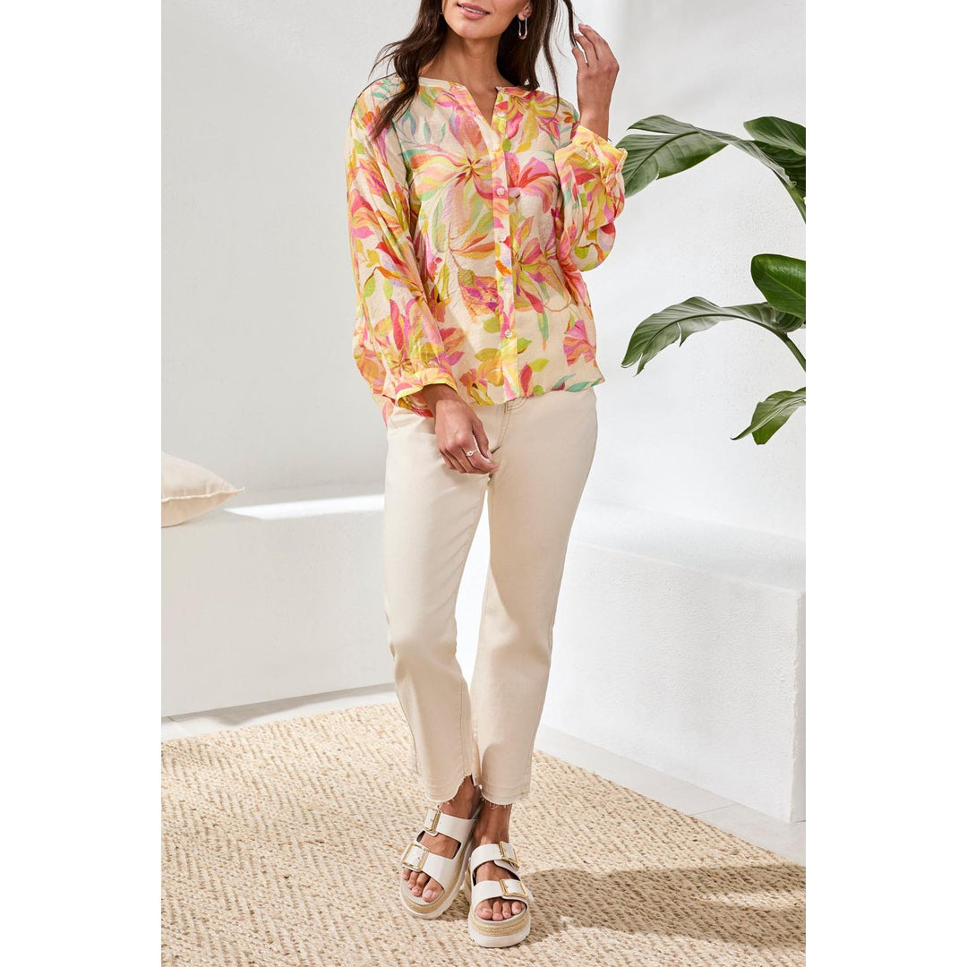 Flowy Dolman Sleeve Blouse