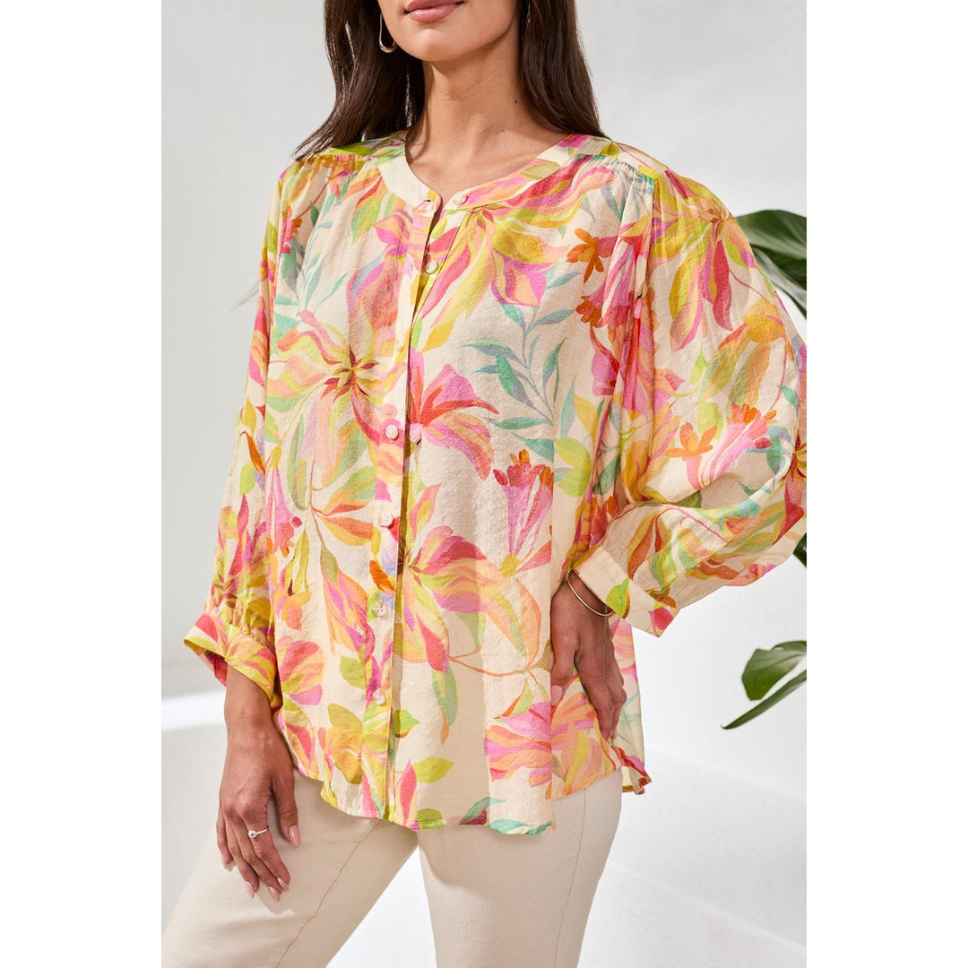 Flowy Dolman Sleeve Blouse