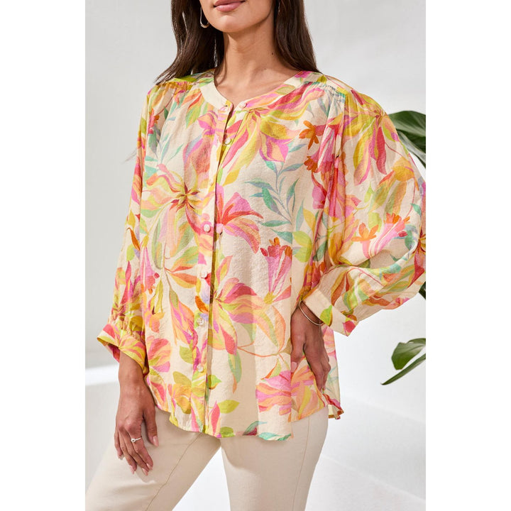 Flowy Dolman Sleeve Blouse