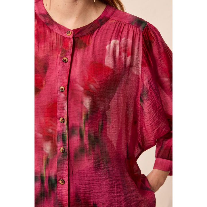 Flowy Dolman Sleeve Blouse