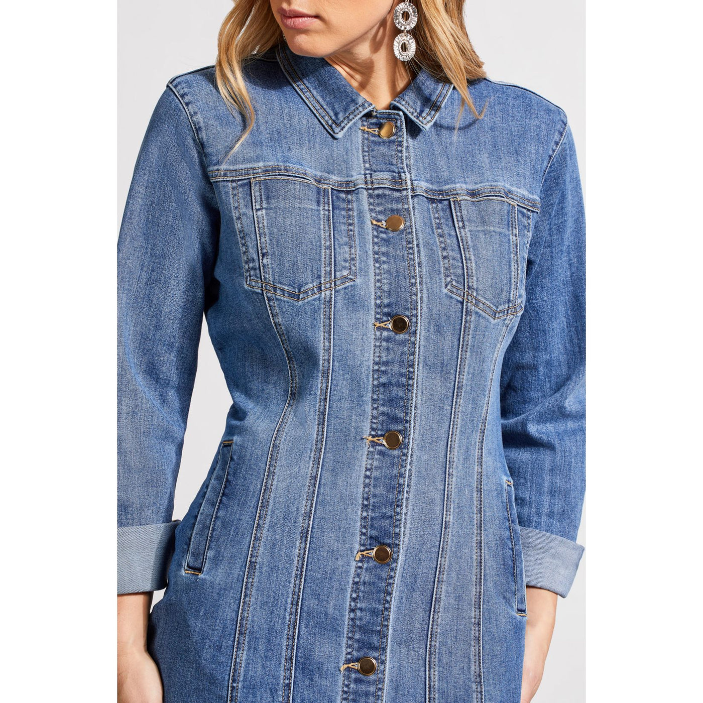 Super Stretch Denim Hourglass Dress