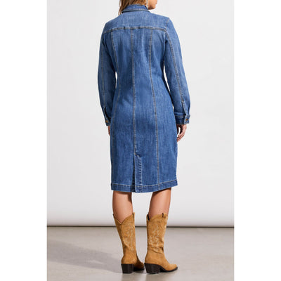 Robe Sablier en denim super extensible