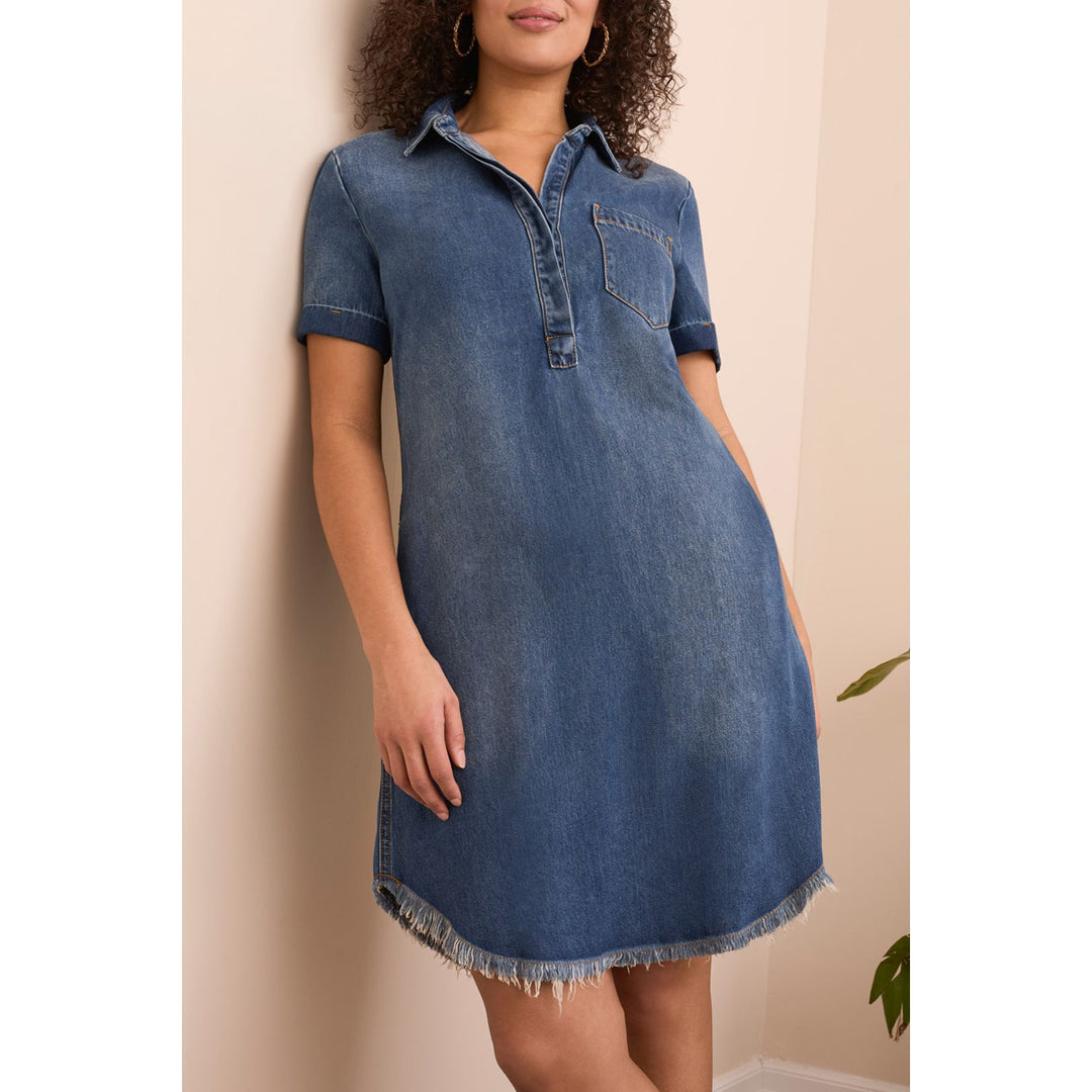 Vestido camisero fluido de Lyocell®