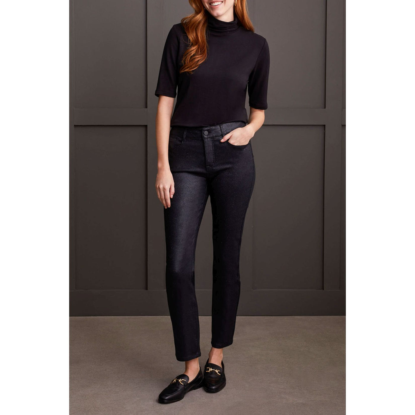 Sophia Hugging Caviar Glitz Slim Jean