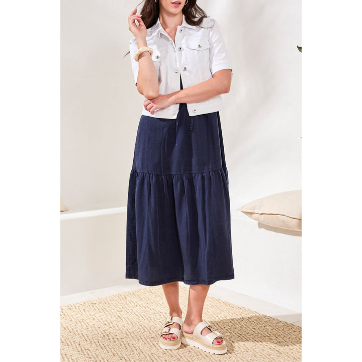 Comfort Stretch Elbow-Sleeve Denim Jacket