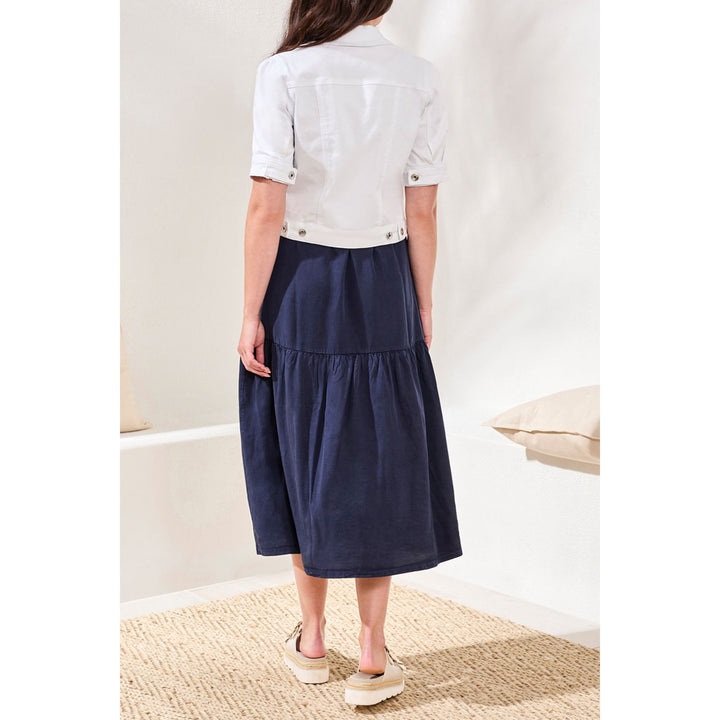 Comfort Stretch Elbow-Sleeve Denim Jacket