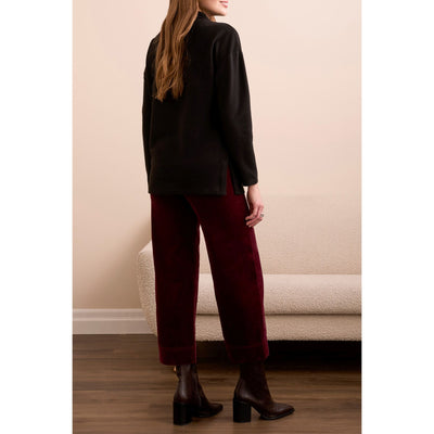 Funnel Neck Tunic w/ Side Slit