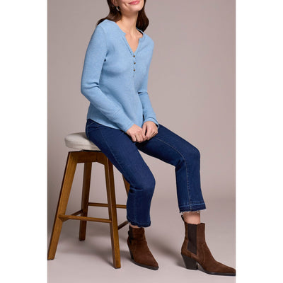 Haut Henley avec boutons